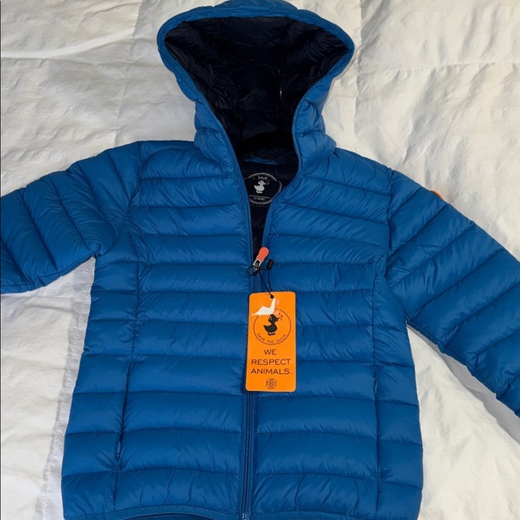 SAVE THE DUCK Youth ‘Age 10’ Vibrant Blue Jacket NWT! - Picture 4 of 10